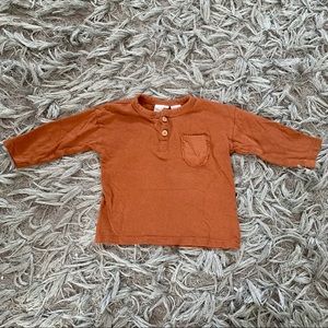 Zara Baby Long-Sleeved Tee Shirt Size 6-9M